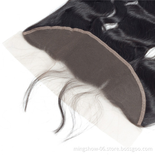 Body Wave Frontal Closure With Baby Hair 100% Remy Human Hair 13x4 Ear To Ear Lace Frontal Closure